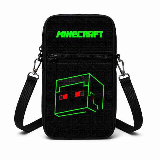 Сумка-чохол для телефону Minecraft,дитяча сумка через плече, водонепроникна міні-сумка (4756) Київ