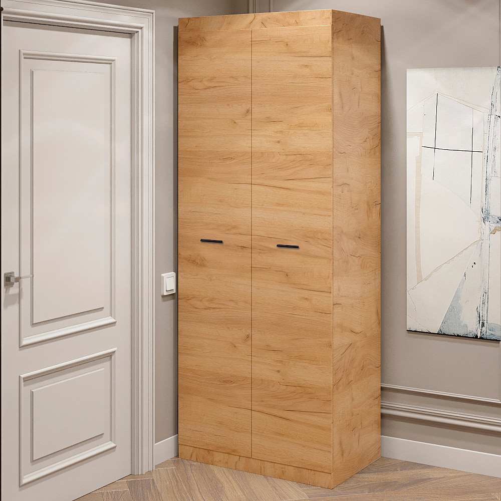 Шафа розпашна 2-х дверна Еверест Соната-800 дуб крафт золотий (DTM-2688) Львів - фото 2