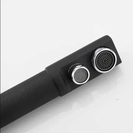 Смеситель для кухни на две воды Frap F4352-7 с подключением к фильтру, черный Киев