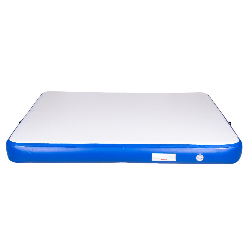 Килимок надувний inSPORTline Air-impact 200x150 см, біло-синій Київ - фото 4