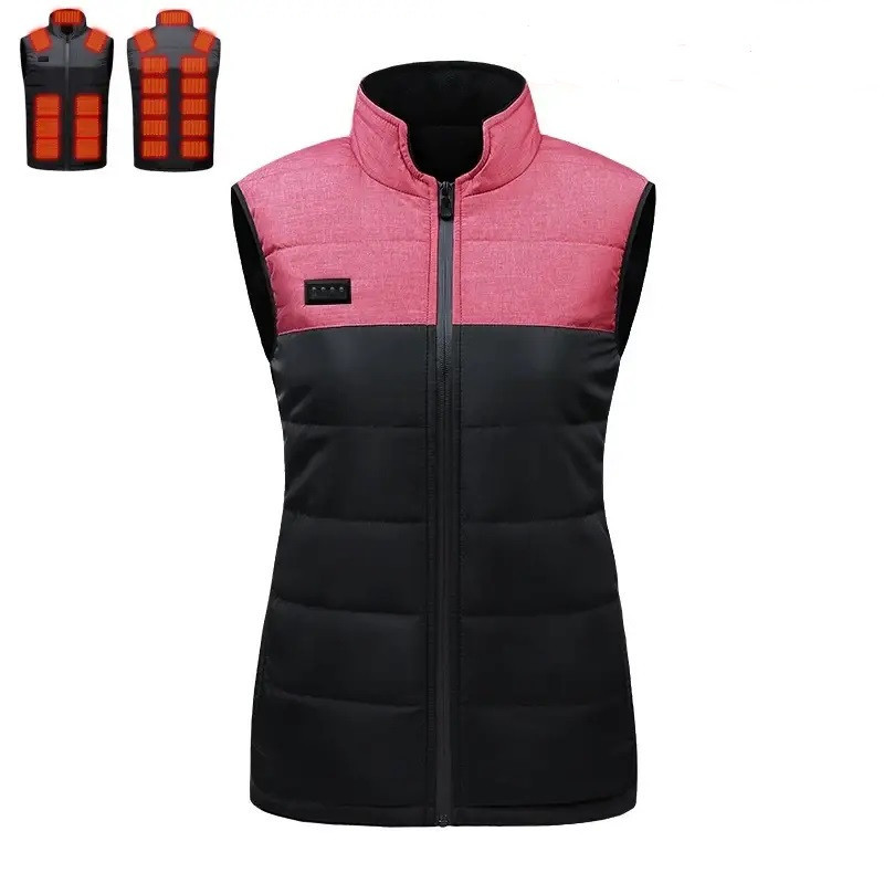 Женский жилет с подогревом XL, 21 зона нагрева, 3 режима, USB, электрический зимний жилет Киев - изображение 1