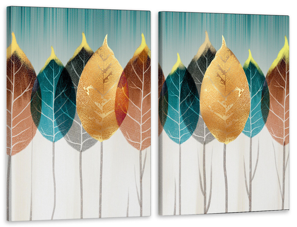 Модульная картина в гостиную / спальню  Листя  TLV-2_045 90x132  см Киев - изображение 1
