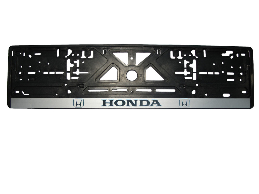 Рамка номерного знаку Honda пластик чорна 1шт Київ - фото 1
