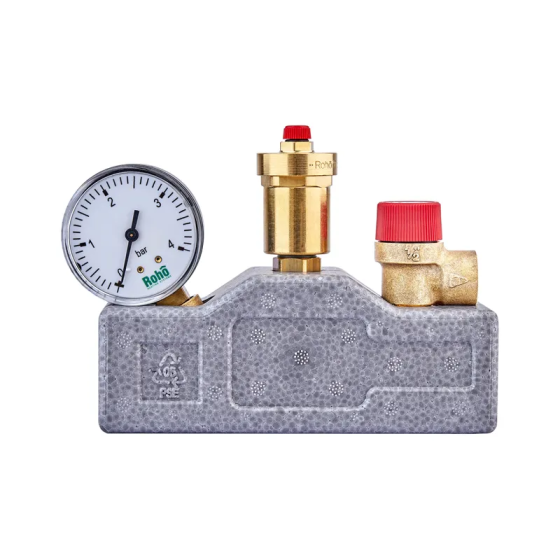Група безпеки котла з ізоляцією Roho R2113-100 - 1" (3 бар) (RO0221) Київ