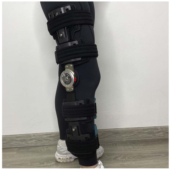 Ортез Aurafix (Аурафикс) 745A с регулировкой угла сгибания 55 см Днепр