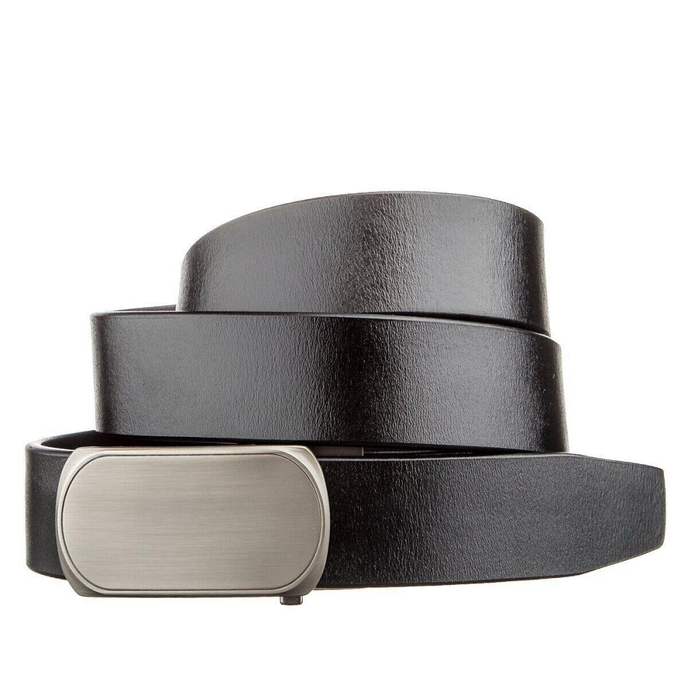 Оригинальный мужской ремень с автоматической овальной пряжкой Vintage 20213 Черный Киев - изображение 3