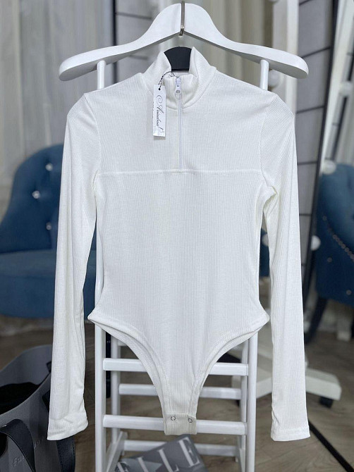 Жіночий стильний боді з високоякісного  турецького рубчика мустанг Одеса - фото 1