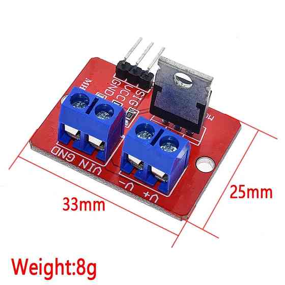 Драйвер MOSFET IRF520 для Arduino та інших плат до 5А Київ