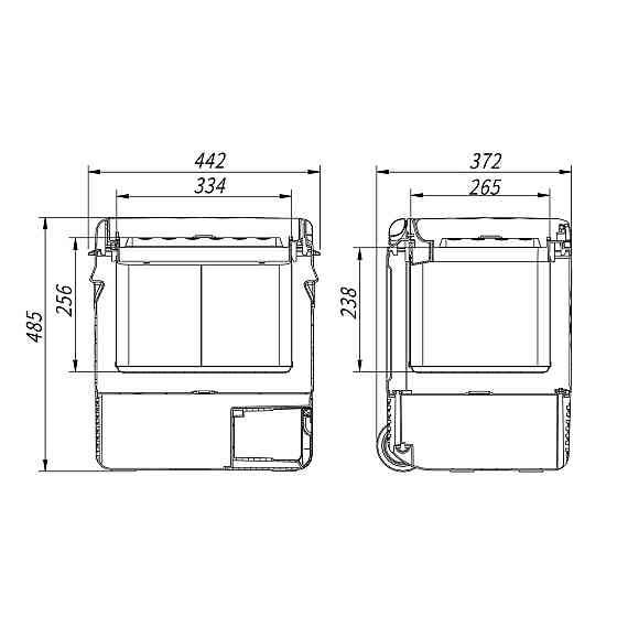 Компрессорный автохолодильник Alpicool P22 (21 литр). Охлаждение до -20℃, питание 12, 24, 220 вольт, Киев