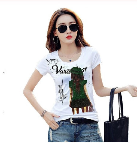 Жіноча футболка з принтом 42 різнобарвний Київ - фото 2