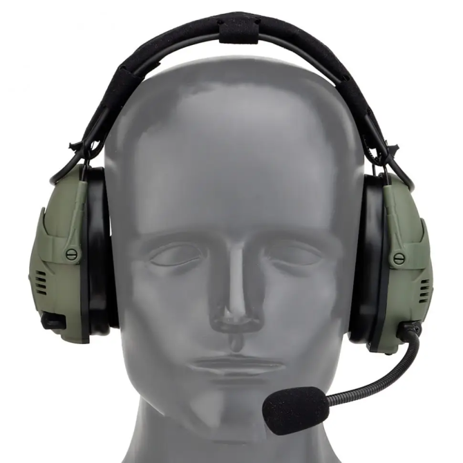 Тактические активные наушники Wosport HD-16 Гарнитура с шумоподавлением + Bluetooth (Оливковый) Винница - изображение 7
