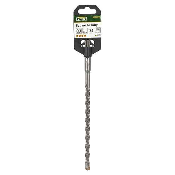 Grad Бур по бетону SDS-plus твердосплав S4 Ø8×210мм GRAD (1812135) Коломия