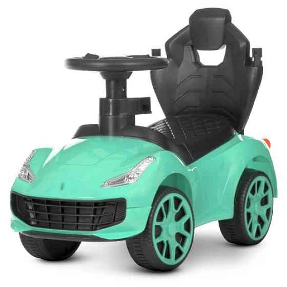 Детская машинка каталка толокар с ручкой SPOKO SP-608 для детей Зеленый Киев