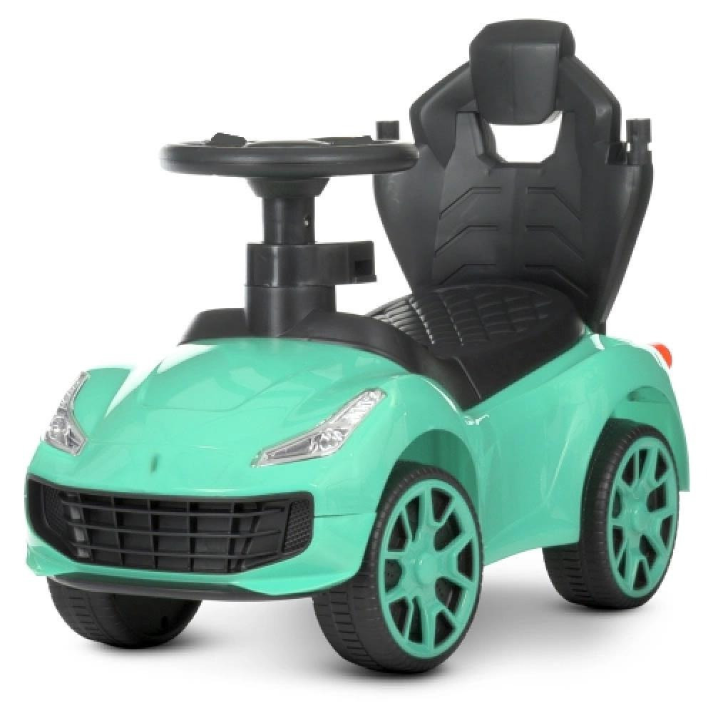 Детская машинка каталка толокар с ручкой SPOKO SP-608 для детей Зеленый Киев - изображение 5