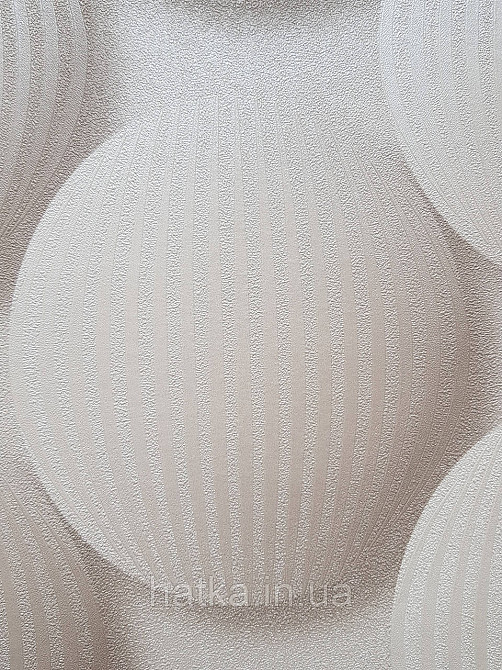 Обои виниловые на флизелине метровые Sintra Edelina геометрия фигуры круги  3д кофе с молоком Киев - изображение 3