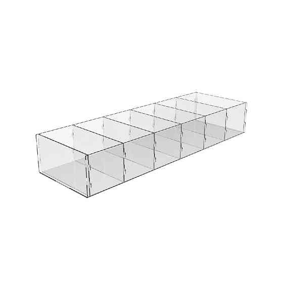 Коробка акриловая EKOSTAR 6 ячеек 450х140х70 Киев
