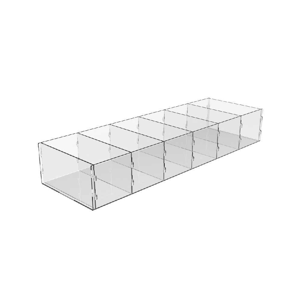 Коробка акрилова EKOSTAR 6 комірок 450х140х70 Київ - фото 2