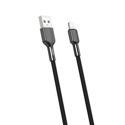 Дата кабель USB 2.0 AM to Lightning 1.0m 2.4A black XO (NB182-L-1-BK) Вінниця - фото 1