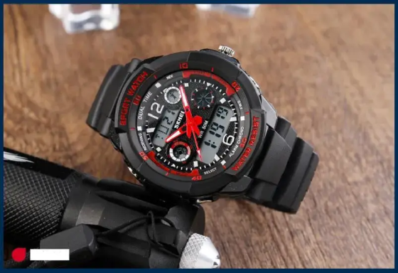 Детские спортивные наручные часы Skmei 1060 s-shock Красный Винница