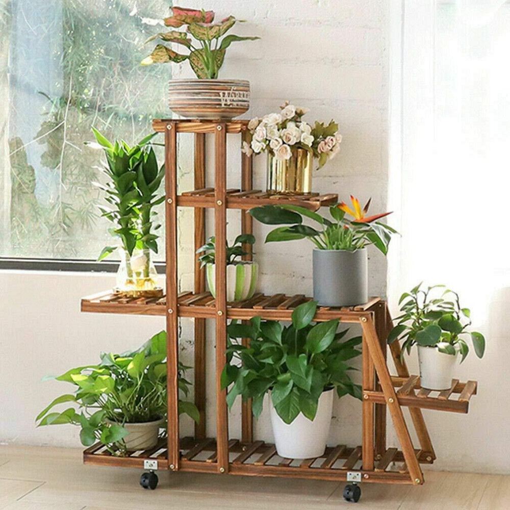 Підставка для квітів "Малако" на коліщатках капучино Миколаїв - фото 1