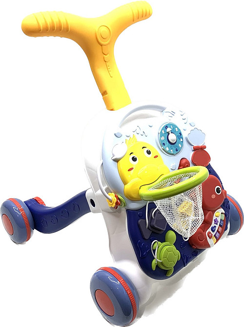 Каталка-ходунки Tiibaby ігровий центр 3 в 1 Перші кроки Синій (66548-66549) Чернігів - фото 2