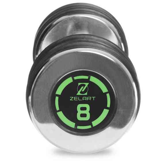 Гантель 8 кг хромована Zelart-2622-8 Київ