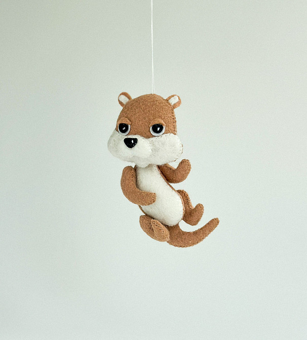 Мягкая фетровая игрушка выдра ручной работы – безопасная развивающая игрушка Киев - изображение 6