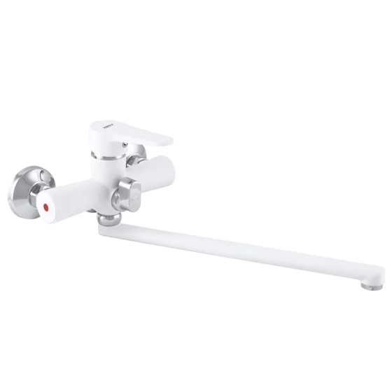 Змішувач для ванни Zerix PUD7 146 білий з зручним керуванням Харків