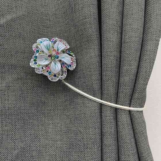 Магніти для штор та гардин "Flowers" набір 2 шт Різнокольоровий (81-241) Київ