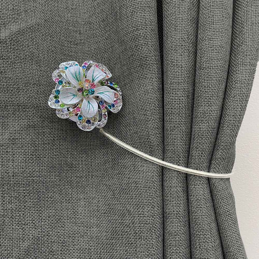 Магніти для штор та гардин "Flowers" набір 2 шт Різнокольоровий (81-241) Київ - фото 4