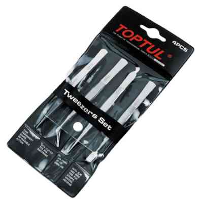 Пінцет Toptul 4шт. (JGAA0401) Вінниця