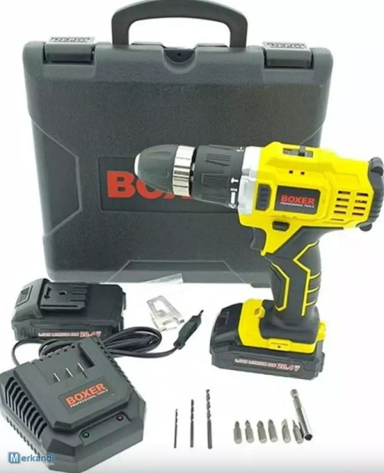 SR-017 Аккумуляторная Шуруповерт 20,4В с LED, 2 Скорости, 2x2Аh, Чемодан, 13 Аксессуаров в Комплекте Одесса - изображение 7