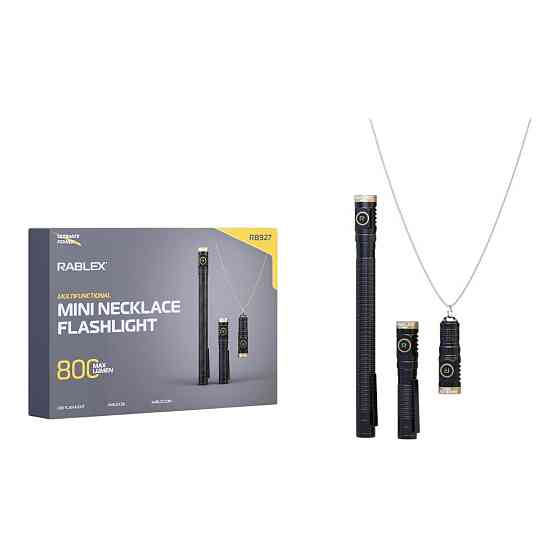 Ручний ліхтар Rablex RB927, TG3 LED, ЗП Type-C, Дніпро