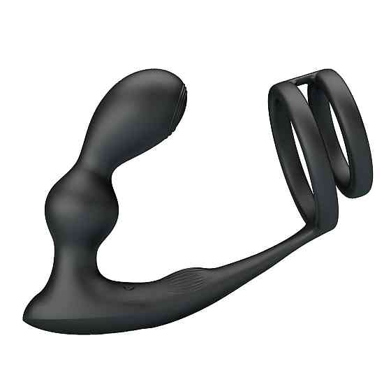 Анальная пробка с эрекционным кольцом - Mr Play Remote Control Vibrating Prostate Massager Sex Aura Киев