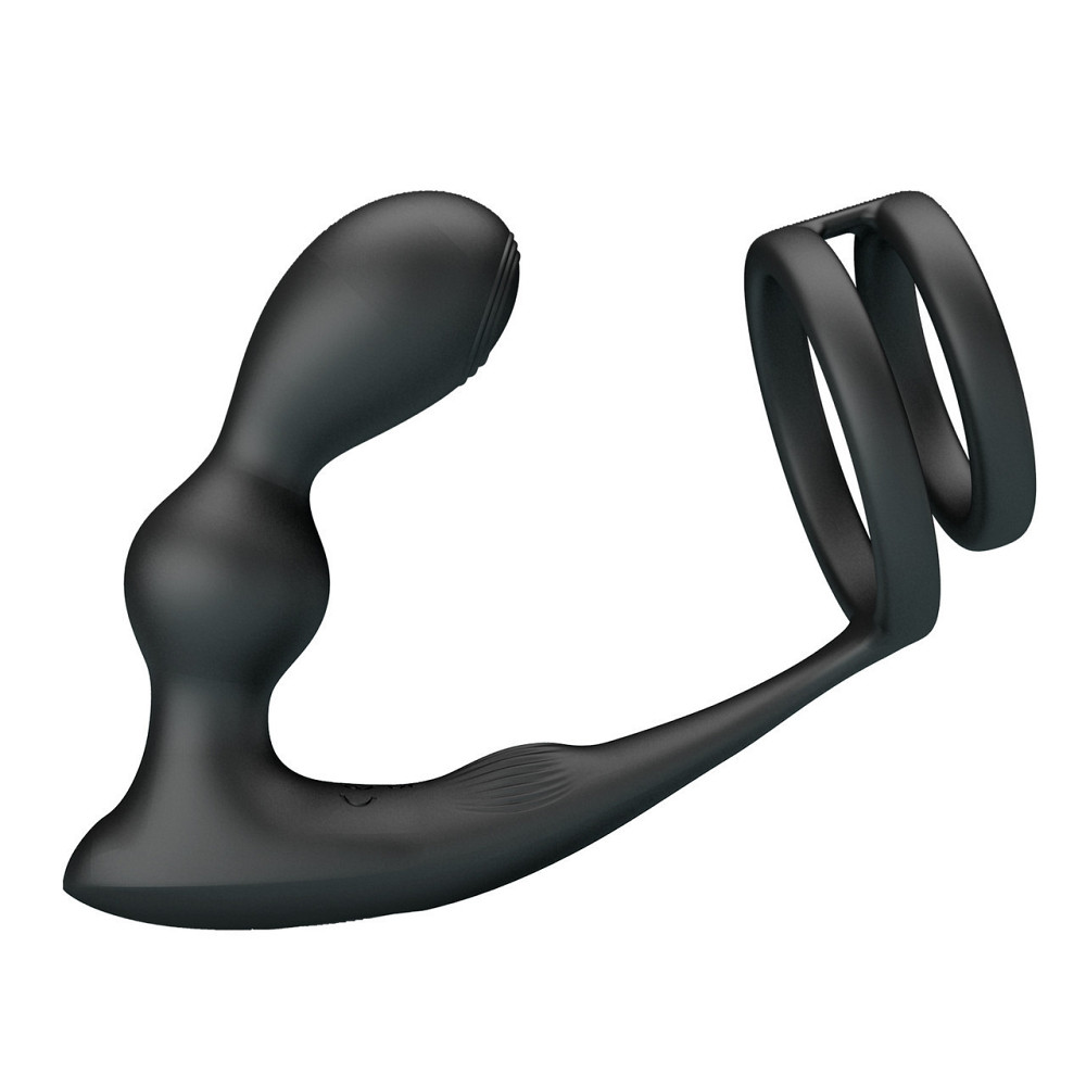 Анальная пробка с эрекционным кольцом - Mr Play Remote Control Vibrating Prostate Massager Sex Aura Киев - изображение 2