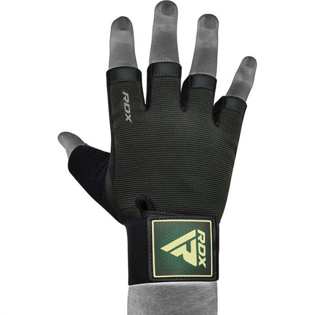 Рукавички для фітнесу RDX T2 Half Army Green PLUS-XL Каменское - изображение 3