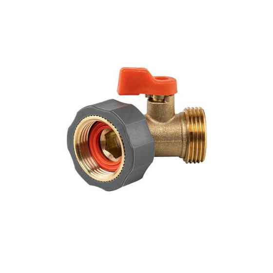 З'єднувач з краном РВ 3/4" вихід РЗ 3/4", BRASS SOFT, BR-S2232/45 Київ