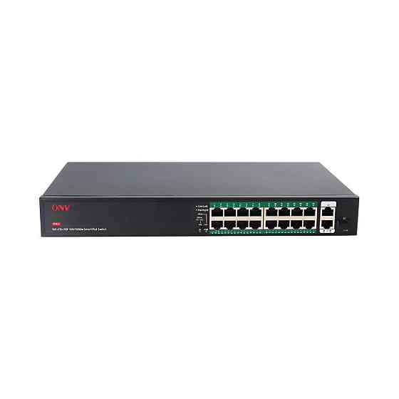 PoE-комутатор некерований 19-портовий ONV ONV-H1016PFD з 16 портами PoE (73-00066) Киев