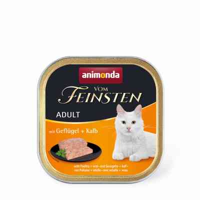Паштет для котів Animonda Vom Feinsten Adult with Poultry + Veal 100 г (4017721832007) Вінниця