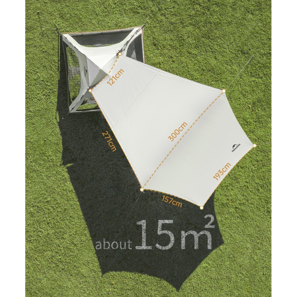 Намет тримісний автоматичний з тентом Naturehike Ango CNK2550WS010 S (Коричневи)й Вінниця - фото 8