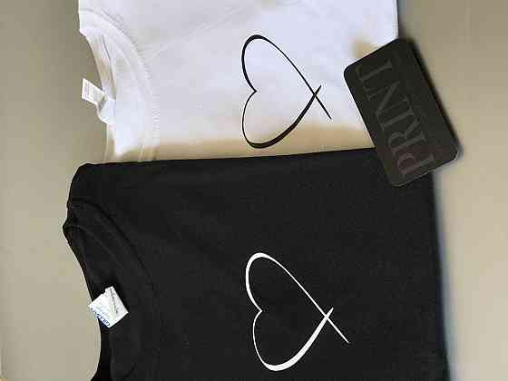 Парные футболки для влюбленных парня и девушки Сердце Черновцы