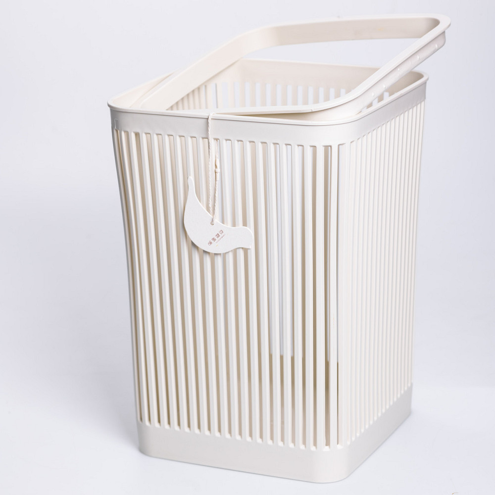 Кошик для сміття пластиковий в офіс для паперу 22×22×30 (см) кошик під сміття 8 (л) відро для сміття Бежевий HP-45-9BE Київ - фото 3