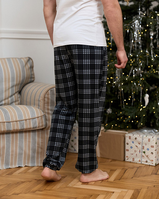 Чоловічі піжамні штани — чорно-біла карта Tom John 2005Ш Київ - фото 5