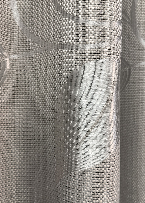 Комплект готовых штор VR-Textil Лен Рогожка № 1688ш Светло-серый 100х270 см 2 шт (31-0024) Киев - изображение 8