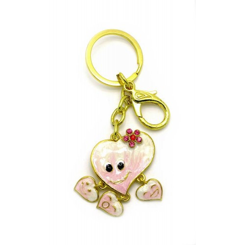 Брелок модный со стразами Сердечки Киев - изображение 1