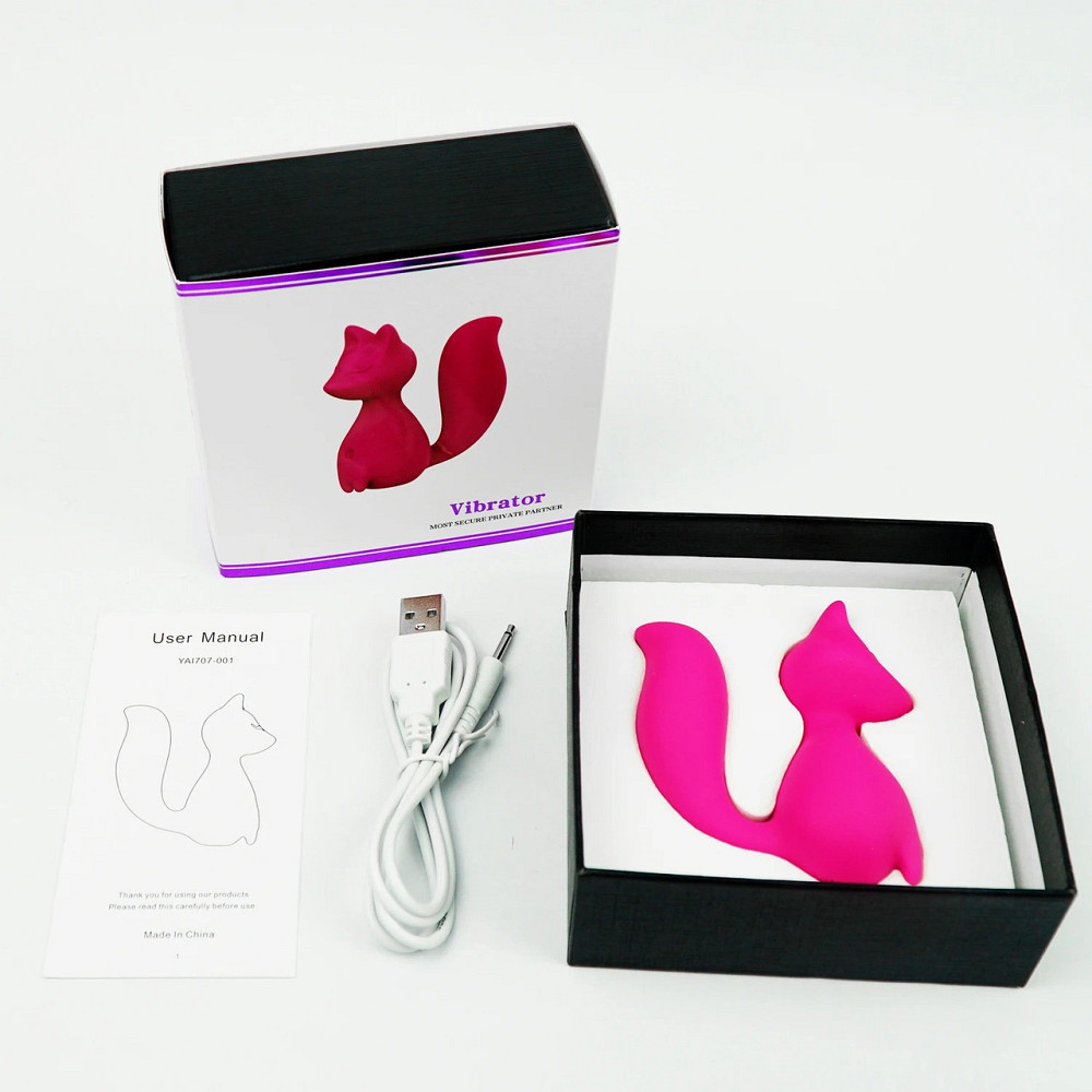 Мини-вибратор клиторальный Every Night Toys Doris в форме лисы бирюзовый, 10 режимов вибрации Sex Aura Киев - изображение 9