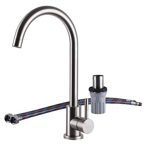 Смеситель для кухни EcoMIX ALPEN AISI-203S (000024957) Киев