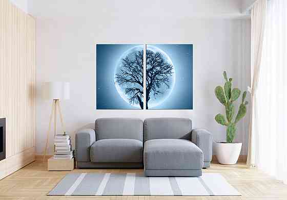 Модульная картина в гостиную / спальню   Дерево в місяці  TLV-2_092 Киев