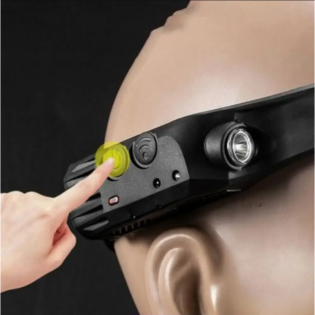 Налобний USB-ліхтар стрічковий 2в1 XоKо HL-300 / Світлодіодний ліхтарик стрічка з датчиком руху Київ - фото 6