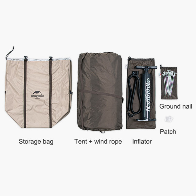 Тент для кемпінгу Naturehike Hexagon Inflatable NH20TM002 380*329*220 Київ - фото 3